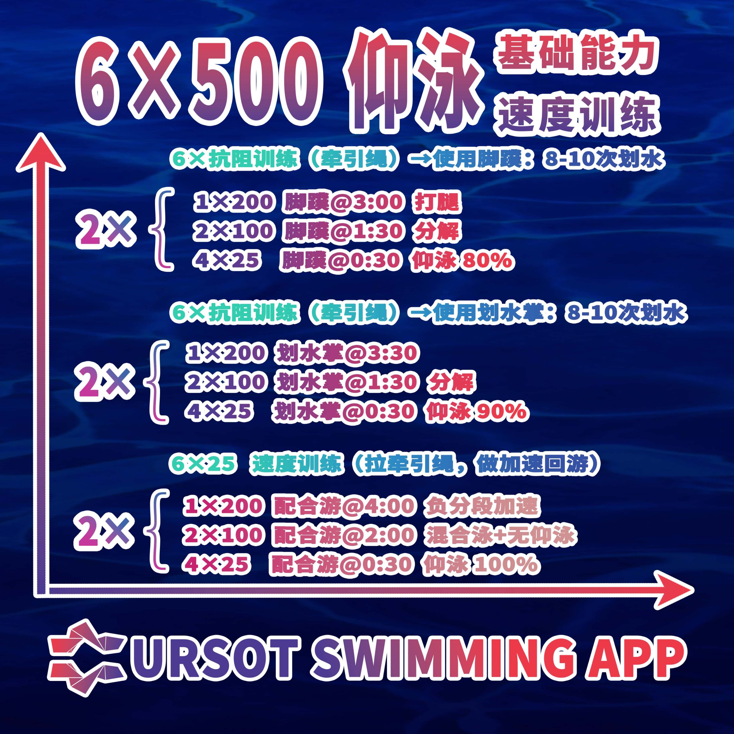 职业游泳教练专辑(2)——100米仰泳基础能力+速度训练